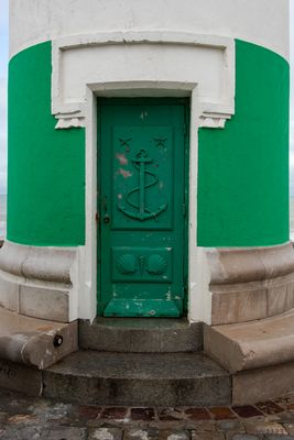 Leuchtturmtür in Le Tréport