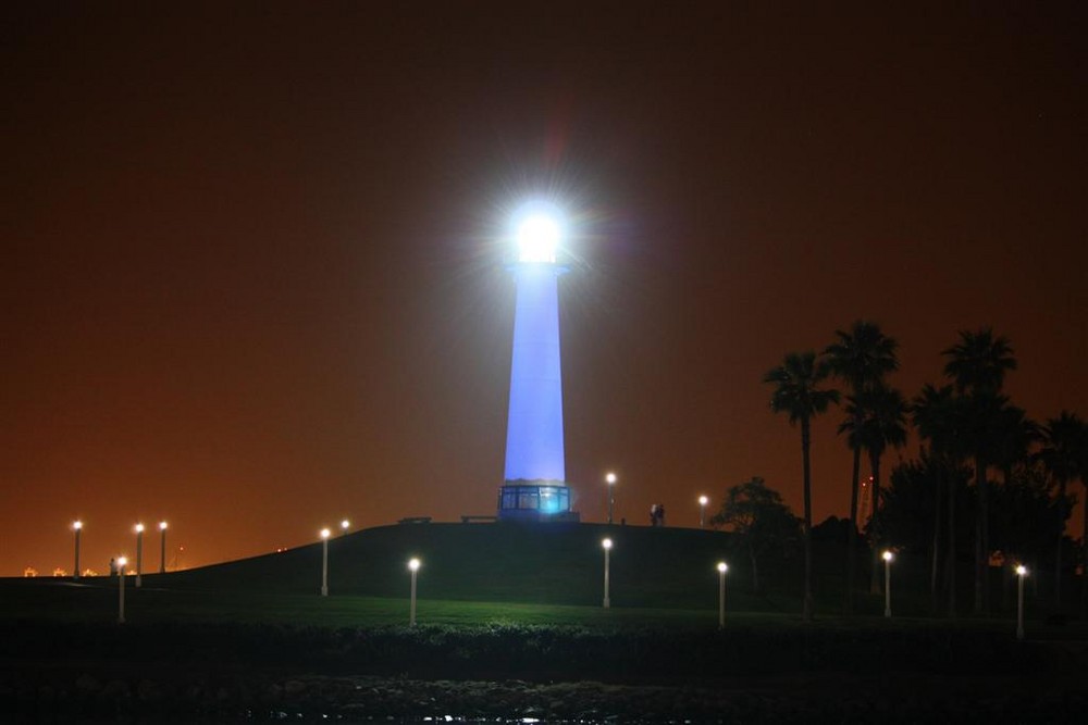 Leuchturm am Pine Pier in Long Beach