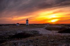 Leuchturm bei Sonnenuntergang