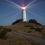 Leuchturm Dornbusch im Mondlicht