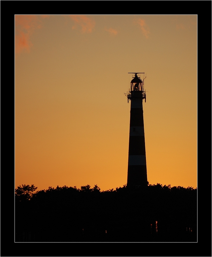 Leuchturm im Sonnenuntergang