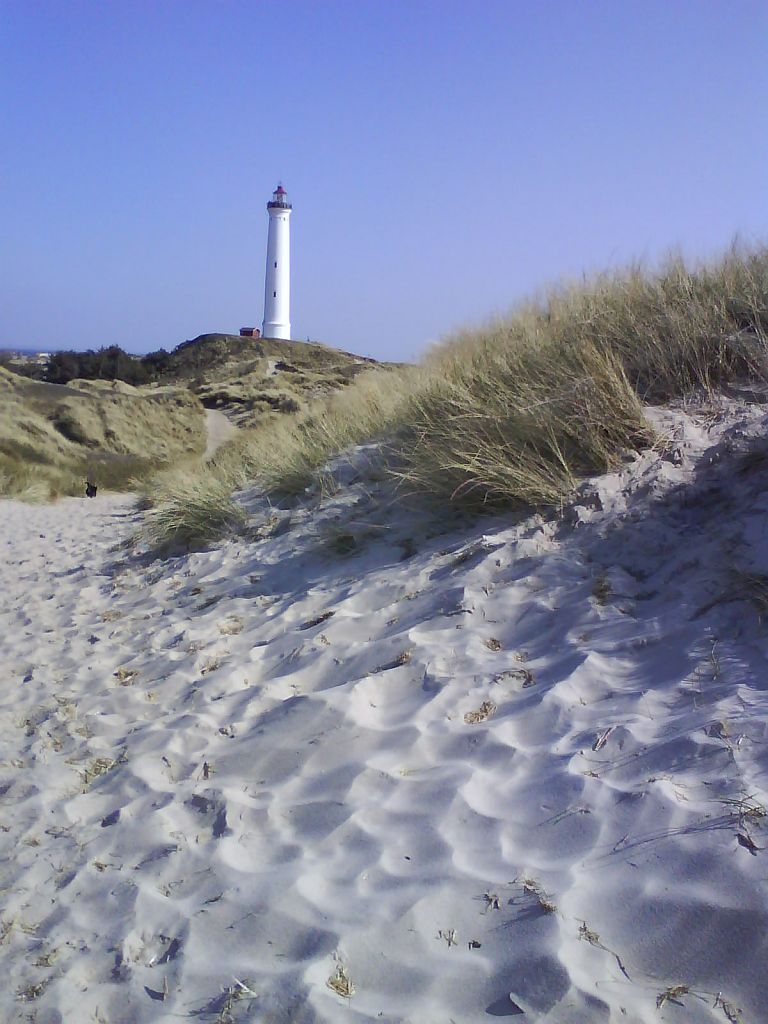 leuchturm in nörre lyngvig in dänemark