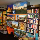 Leuchtwand in der Buchhandlung Rupprecht in Passau