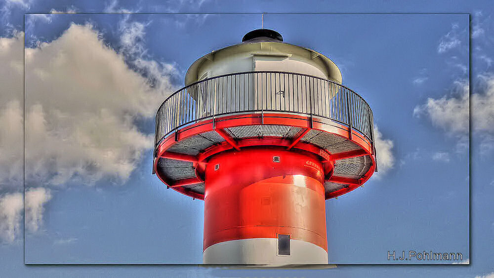 Leucjhturm an der Elbe bei Lühe