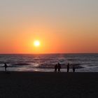 Leute am Strand