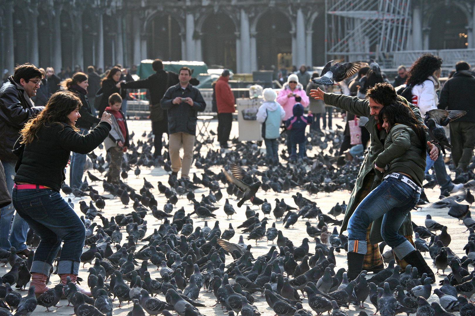 Leute die Leute fotografieren - Markusplatz