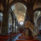 Levanto - Chiesa di Sant' Andrea - der Blick zur Rosette