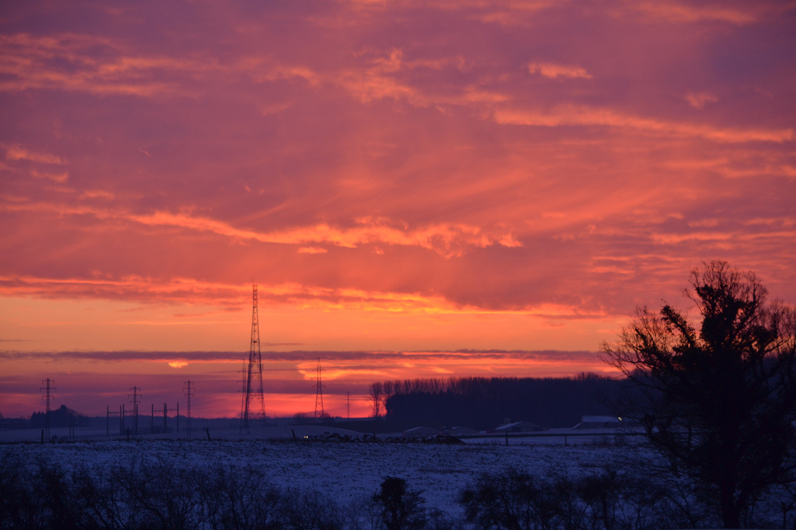 Levé de soleil au beau matin.