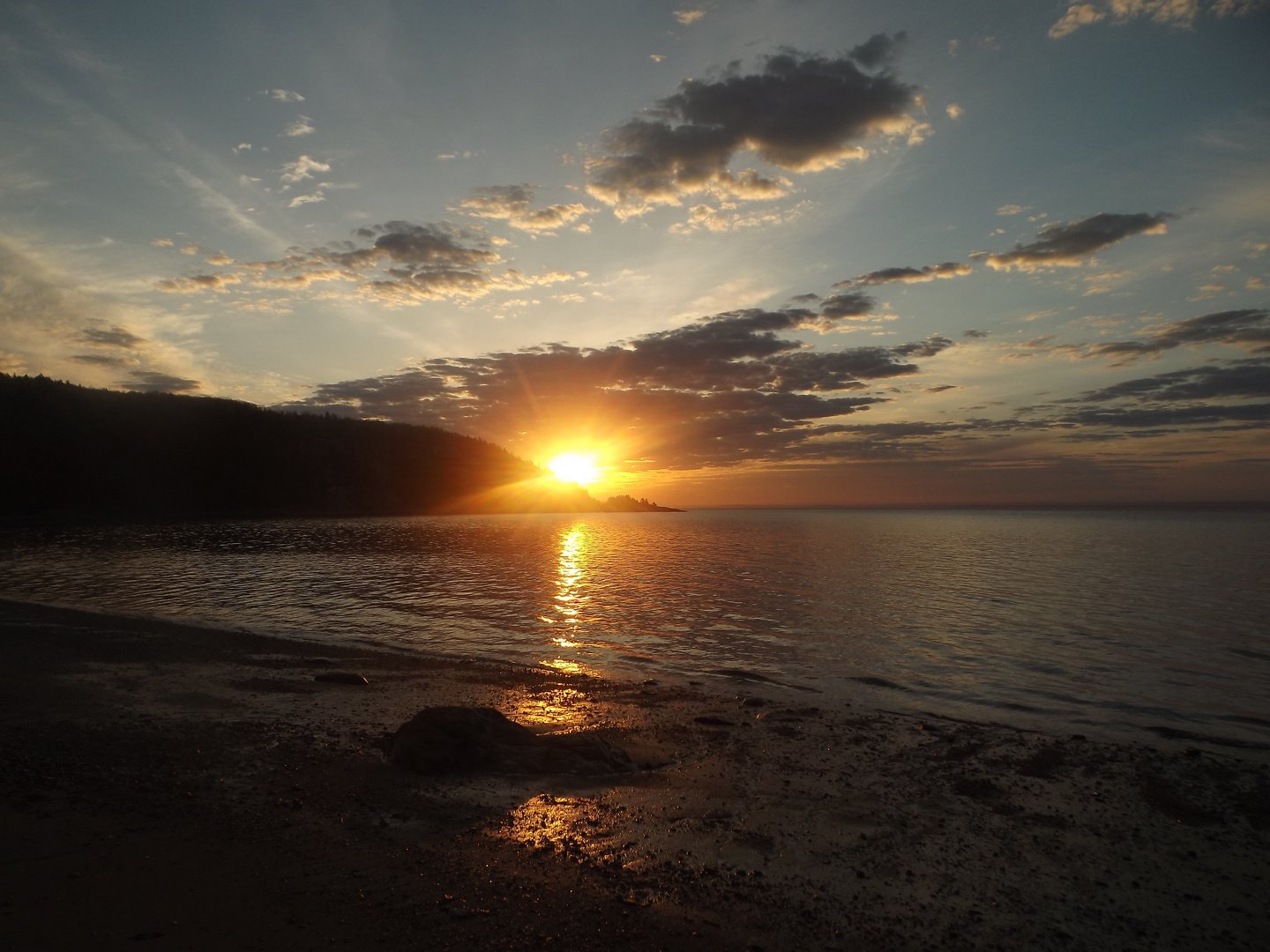 Levé de soleil au Québec