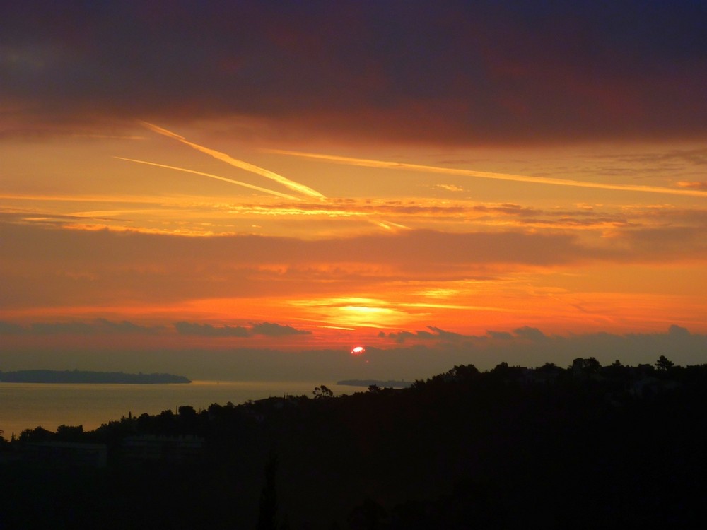 Levé de soleil d'automne