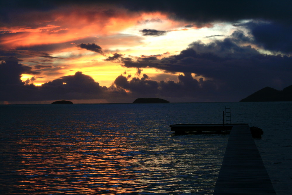 Levé de soleil sur la Martinique