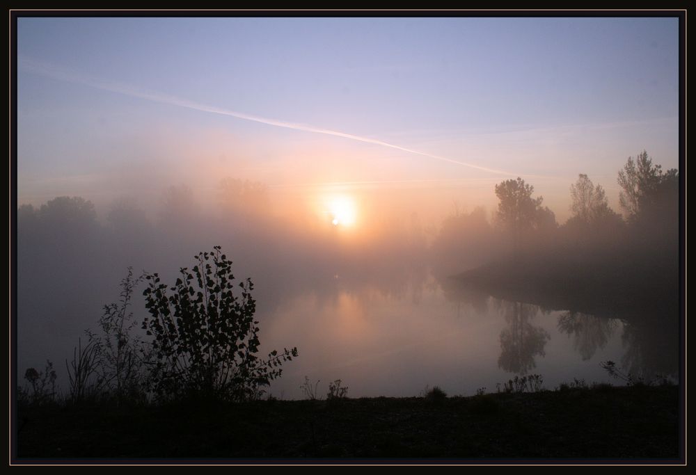 Levé de soleil sur l'étang