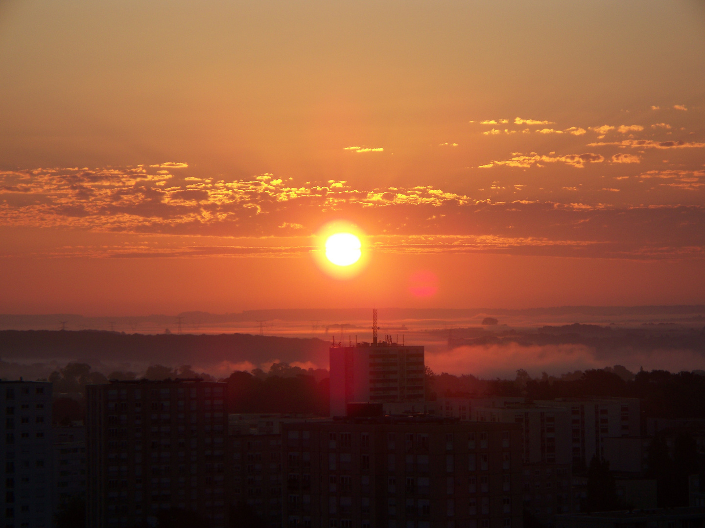 Levé de soleil sur Vandoeuvre