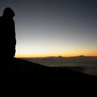 Levé du soleil sur le piton des neiges (Réunion)