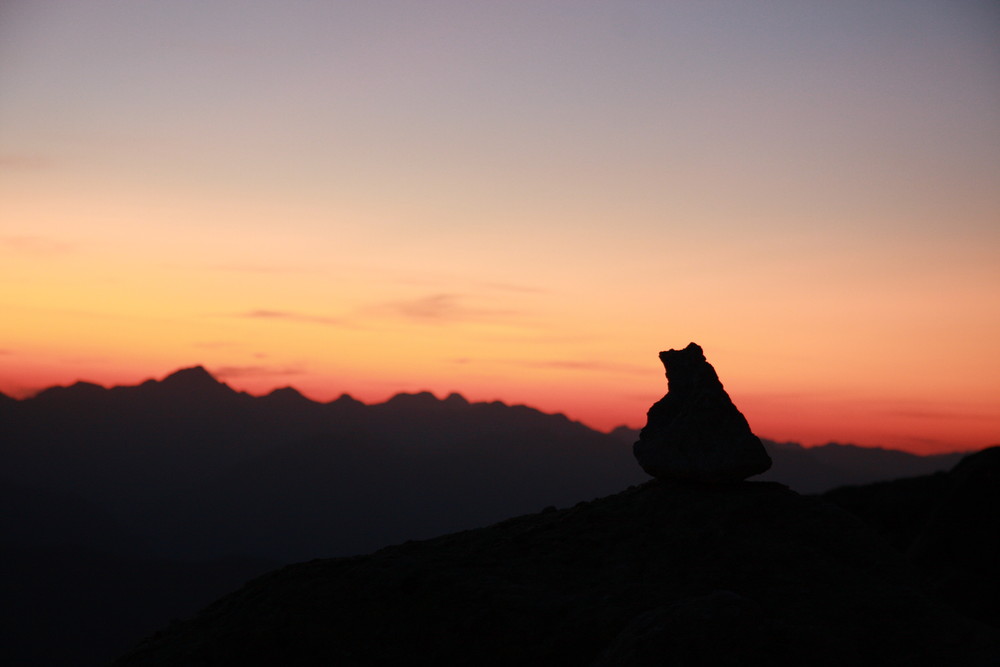 Lever de soleil à 3000 mètres