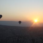 Lever de soleil au grè du vent en Cappadoce