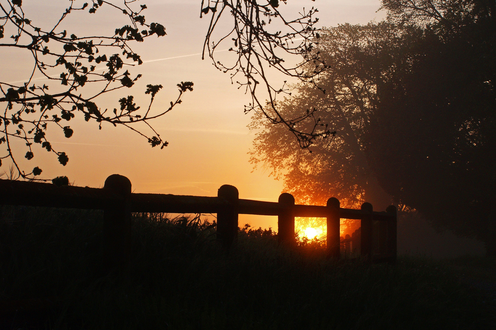 Lever de soleil dans le Gers  -- Sonnenaufgang in dem Gers