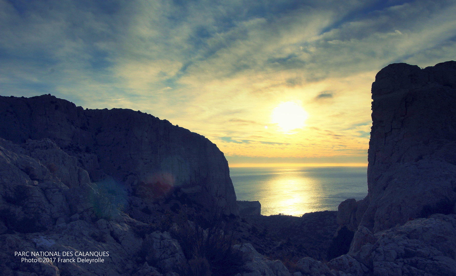 Lever de soleil dans le Parc National des Calanques