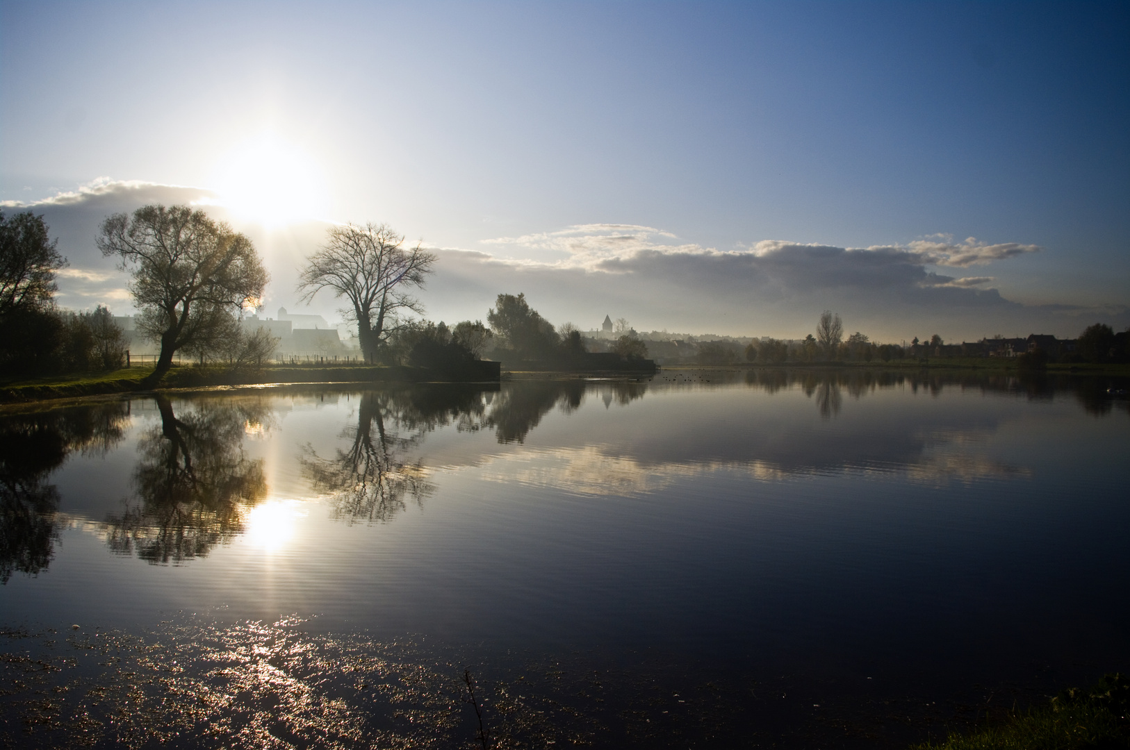 lever de soleil en automne