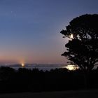 Lever de soleil et clair de lune sur la Baie