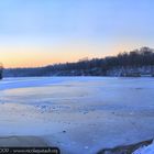 Lever de soleil hivernal - Panorama de 12 photos