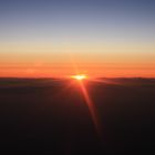 lever de soleil pris d'un avion