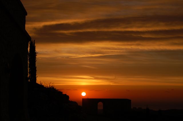 Lever de soleil sur la Méditerrannée...