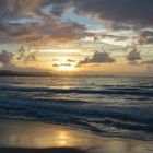 lever de soleil sur la plage du Diaman