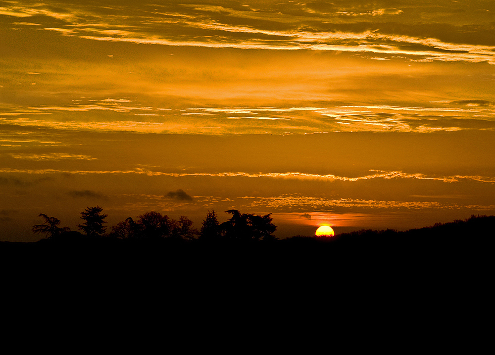 Lever de soleil sur la Ténarèze -- 21/12/2015 -- Sonnenaufgang in der Ténarèze.