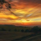 Lever de soleil sur la vallée de la Leze ( Occitanie - France)