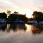 lever de soleil sur le canal de la Marne au Rhin