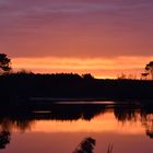 Lever de soleil sur le lac d'Uza