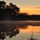 Lever de soleil sur le lac