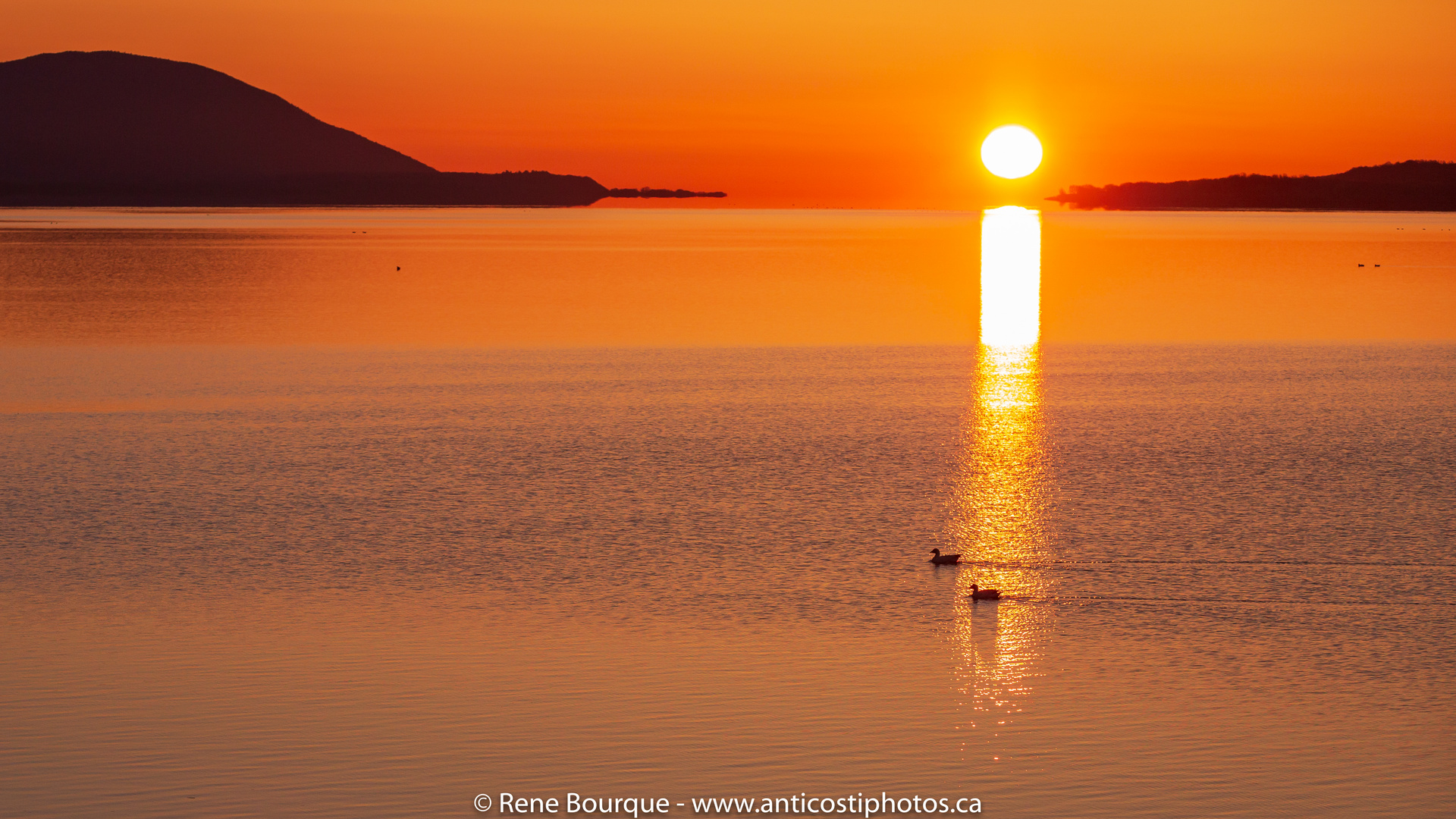 Lever de soleil sur le Saint-Laurent, 12 mai 