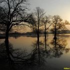 Lever de soleil sur l'étang de Bouzey