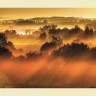 Lever de soleil sur ma campagne