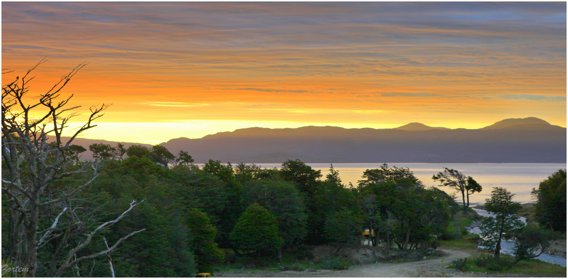 Lever du jour sur Ushuaia