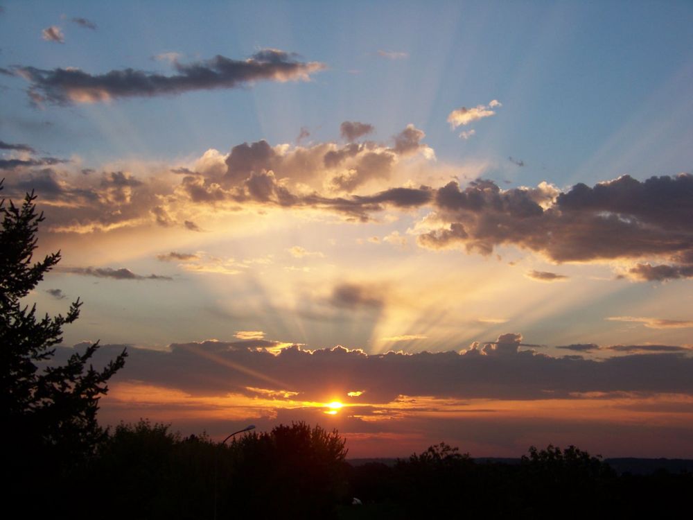 lever du soleil en Beaujolais