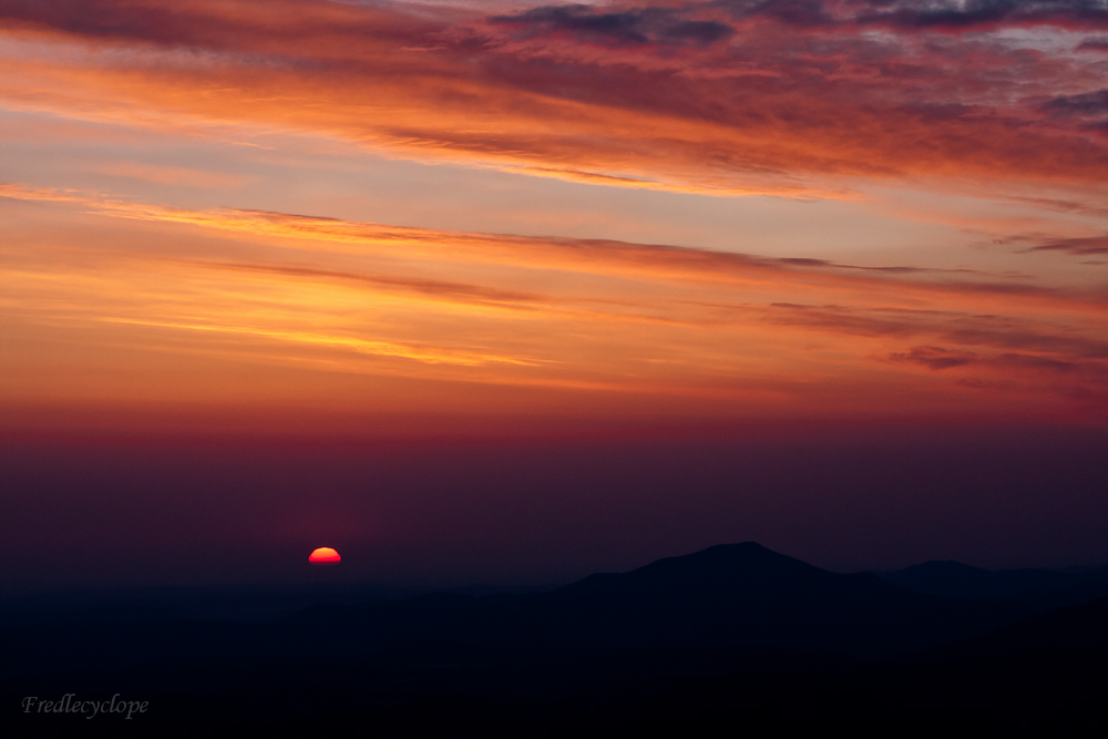 Lever du soleil sur le Pays Basque