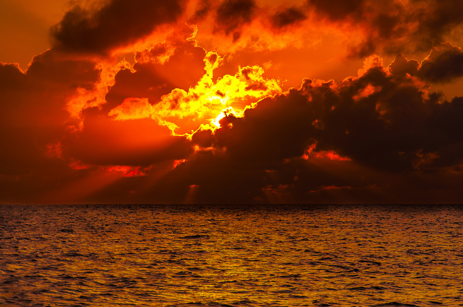 lever du soleil sur Zanzibar