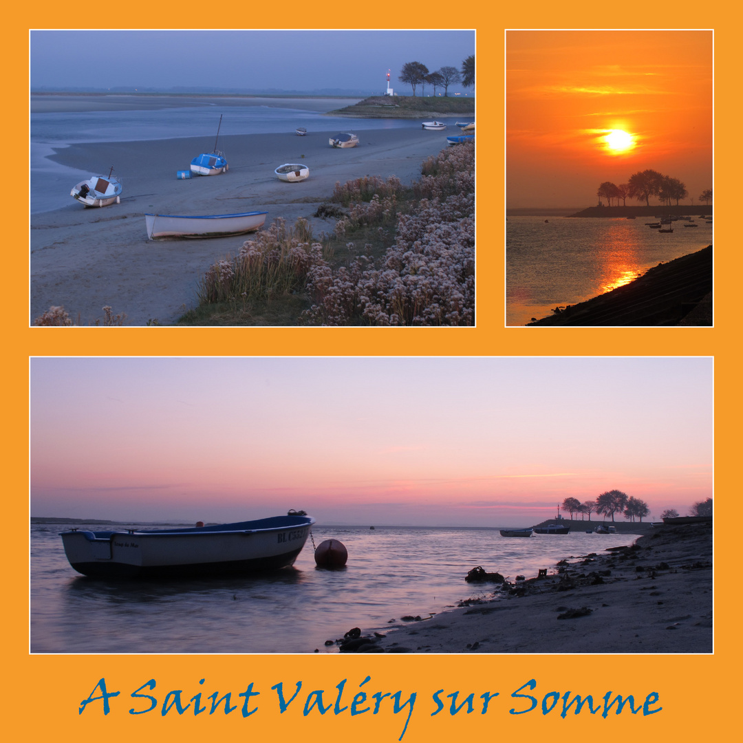 Lever et coucher de soleil à Saint Valéry sur Somme