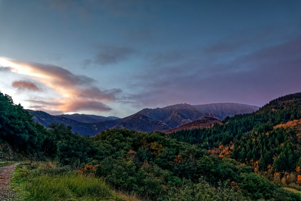 lever sur les cevennes prés de la maison