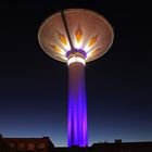 Leverkusener Wasserturm bei Nacht