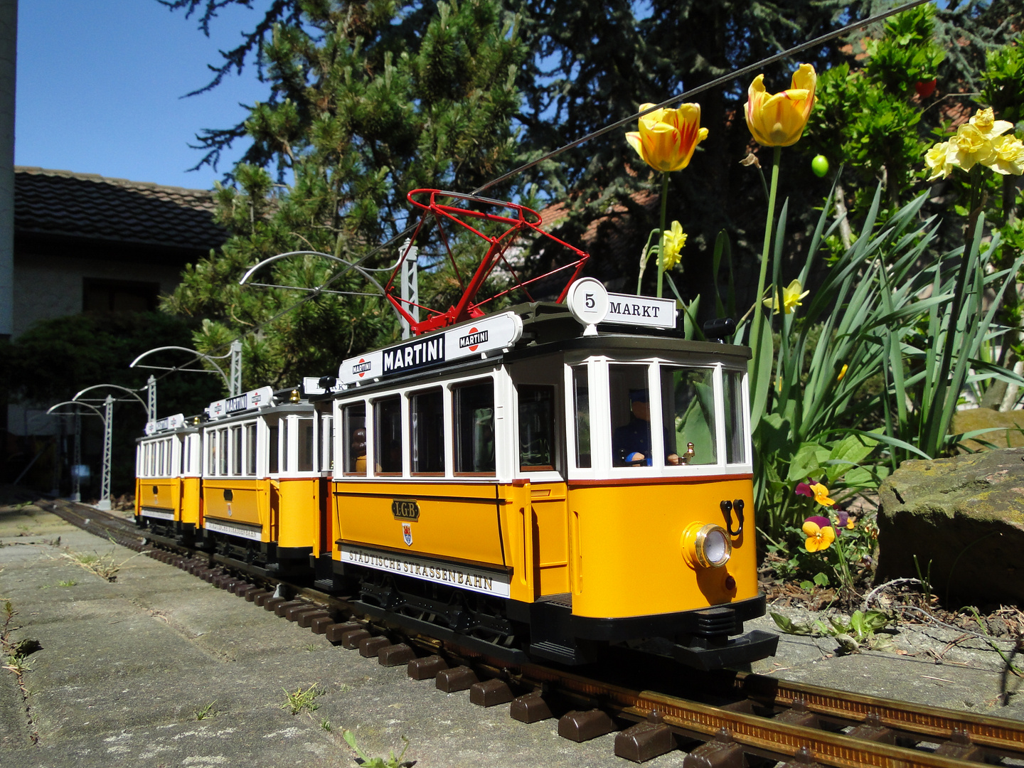 LGB Straßenbahnzug 2035 + 3500 + 3500