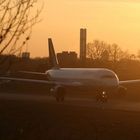 LH A320 in Wintersonne