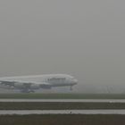 LH A380 / Ankunft bei Regen