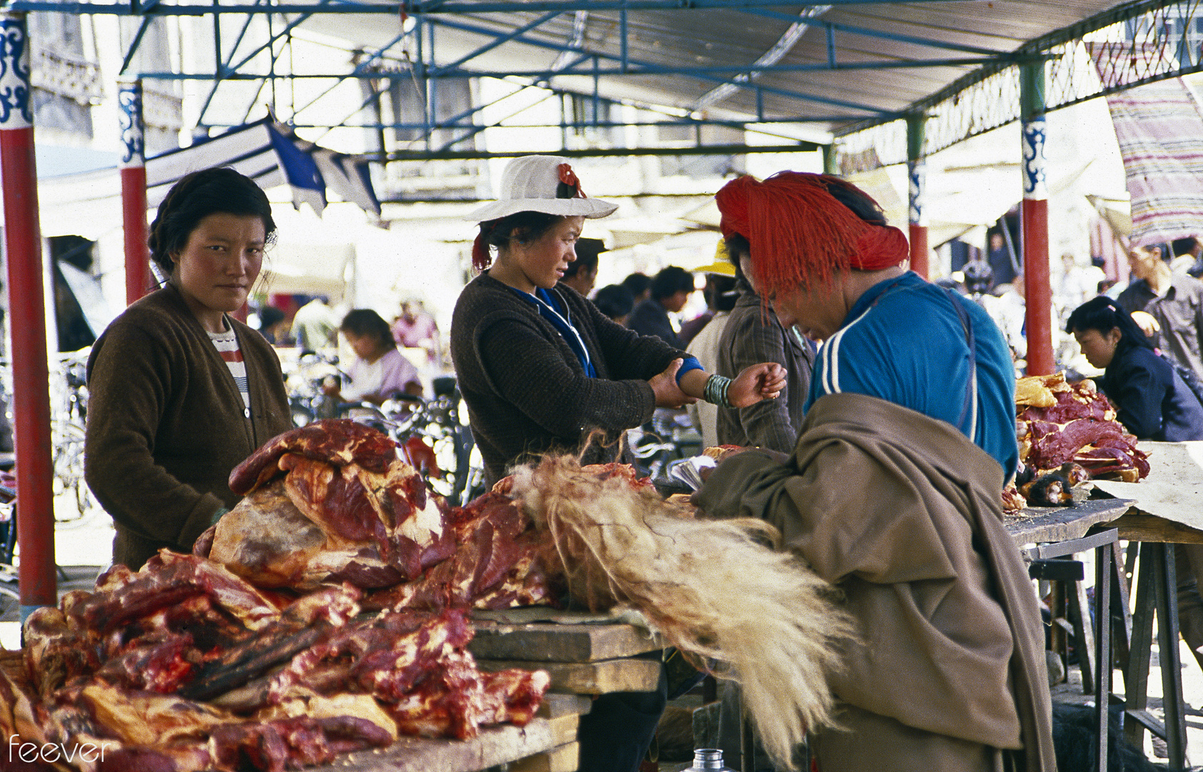 Lhasa 1987: Fleischtheke