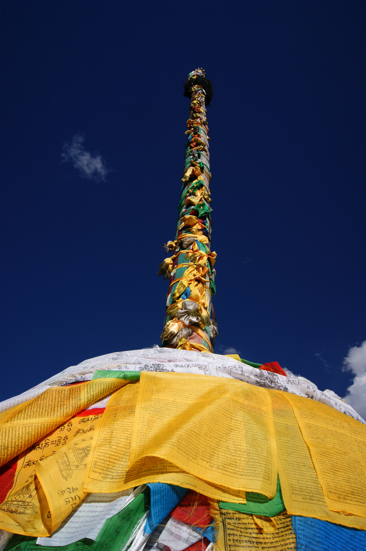 Lhasa Gebetssäule