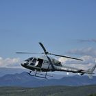 L'helico armée de l'air pendant un exercice dans les dentelles de Montmirail 