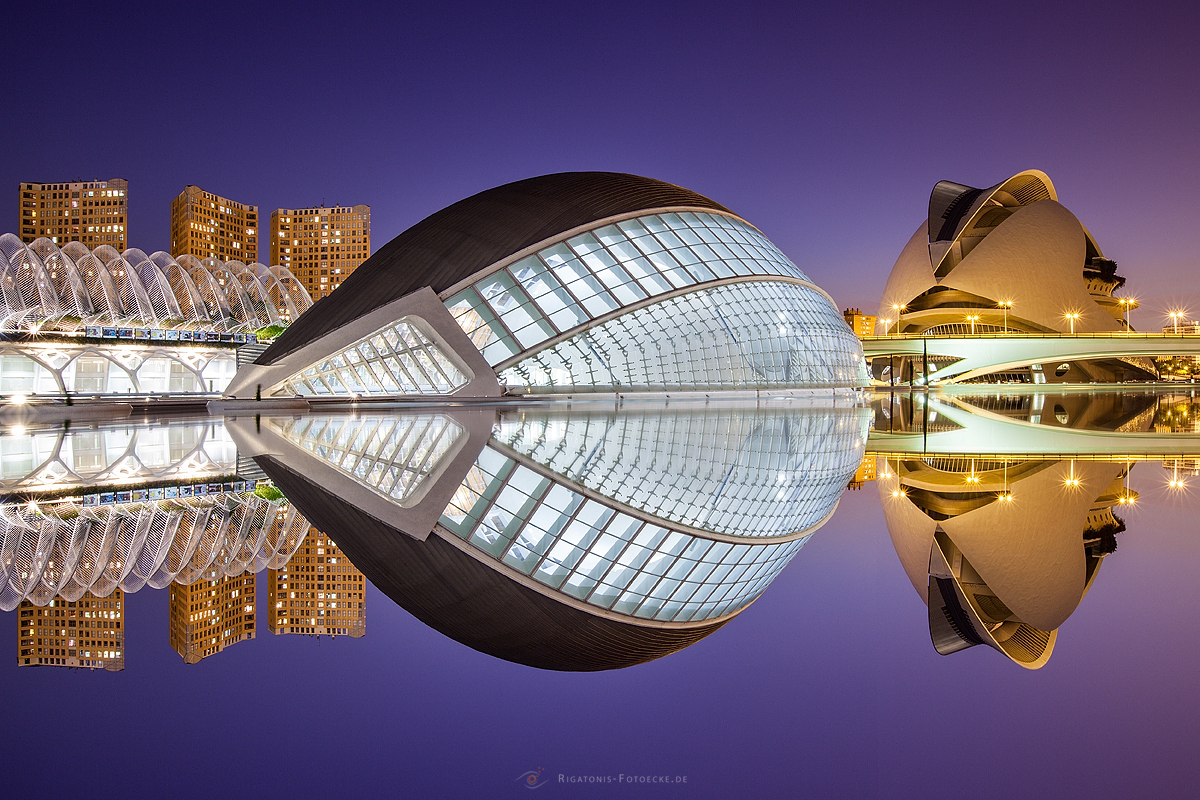 L'Hemisfèric und Palau de les Arts Reina Sofía in Valencia Spanien